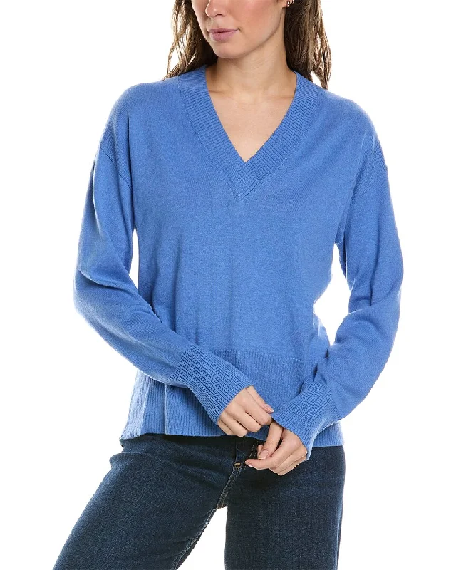 Alashan Cashmere Crossover V-Neck Cashmere-Blend Sweater Jersey Fabric Tulle Fabric Batik Fabric