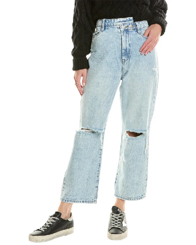 Blank NYC The Baxter Party Everyday Ribcage Straight Leg Jean Classic Blue Denim Jeans