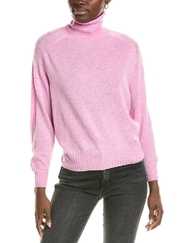 Brodie Cashmere Wool & Cashmere-Blend Overarm Rib Roll Neck Jumper Seamless Knitted Crochet