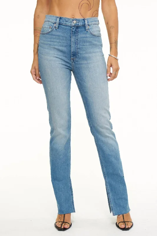 Colleen High Rise Slim Boot Jean In Tower Trendy Button-Up High-Waist Jeans