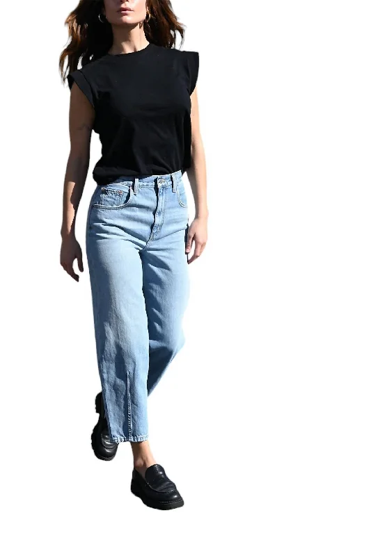 Iris Relaxed Taper Jeans In Arcadia Fashionable Straight Fit Denim