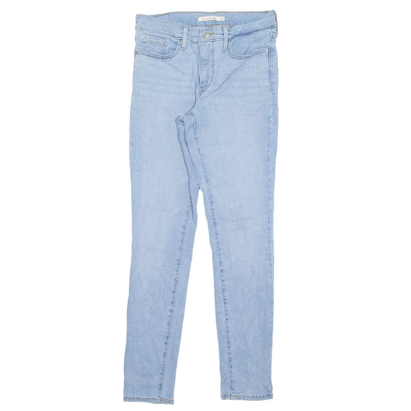 LEVI'S 311 Shaping Jeans Blue Denim Slim Skinny Womens W28 L30 Chic Rip-Detail High-Waist Jeans