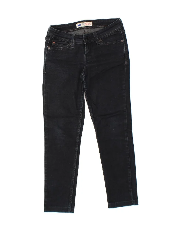 LEVI'S Womens Demi Curve Skinny Jeans US 1 XS W28 L26 Black Cotton Classic Blue Denim Jeans