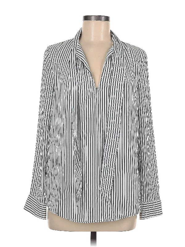 Long Sleeve Blouse Classic Striped Blouse