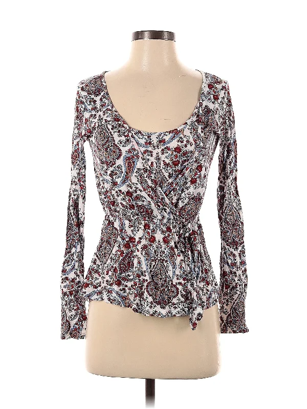 Long Sleeve Blouse Lightweight Floral Blouse