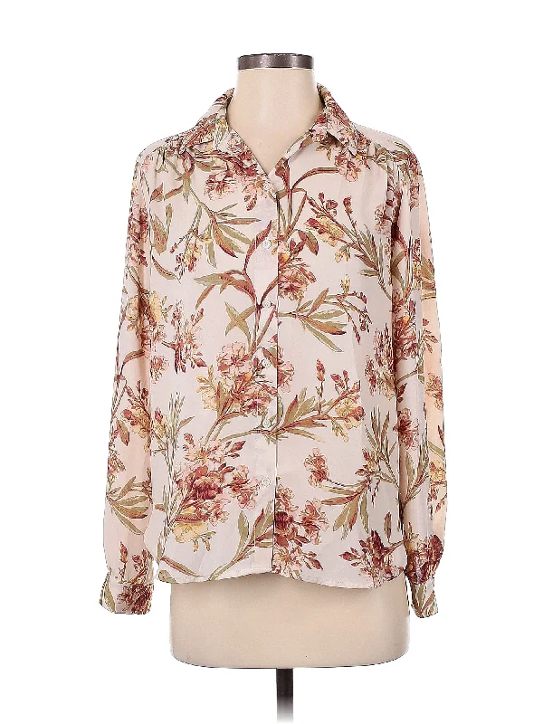 Long Sleeve Blouse Polished Work Blouse