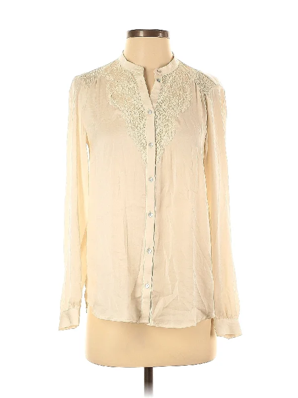 Long Sleeve Blouse Casual Button Blouse