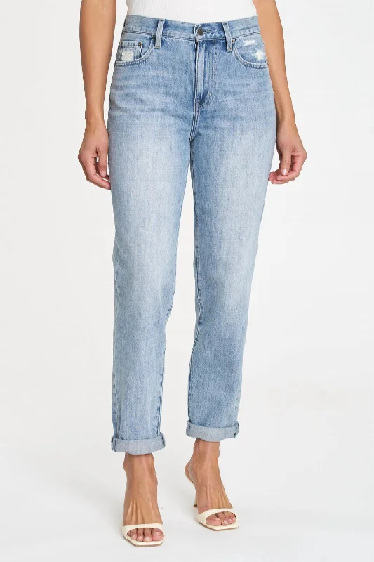 Presley High Rise Relaxed Roller Jean In Fusion Cozy Relaxed Fit Jeans