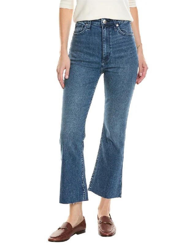 rag & bone Casey Rebecca High-Rise Flare Jean Trendy Low-Rise Slim Jeans