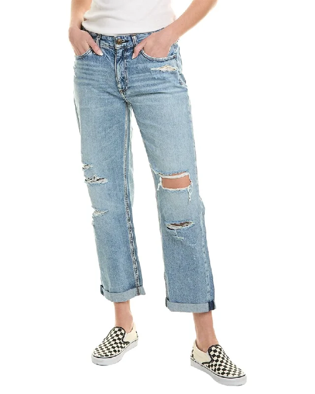 rag & bone Dre Low-Rise Indigo Baggy Boyfriend Jean Cozy Relaxed Fit Denim Jeans