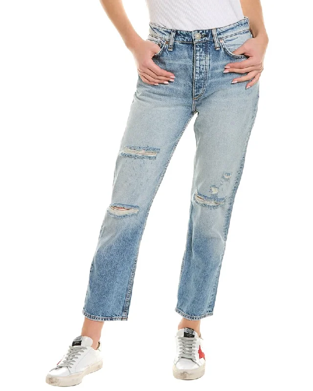 rag & bone Nina High-Rise Dana Ankle Cigarette Jean Trendy Paperbag Waist Jeans