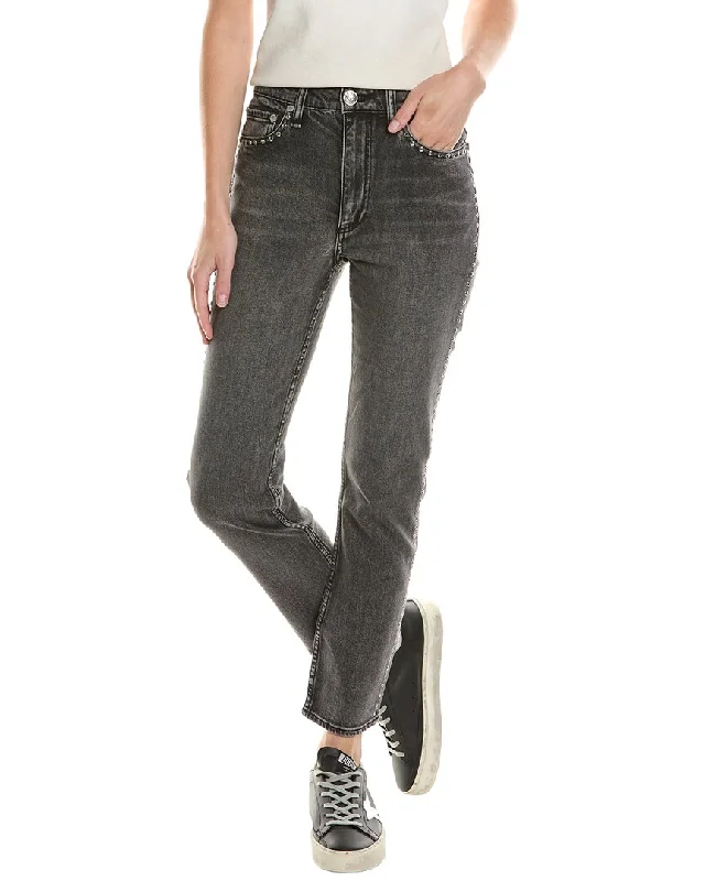 rag & bone Wren Seraphina Jewel Slim Crop Jean Stylish High-Rise Mom Jeans