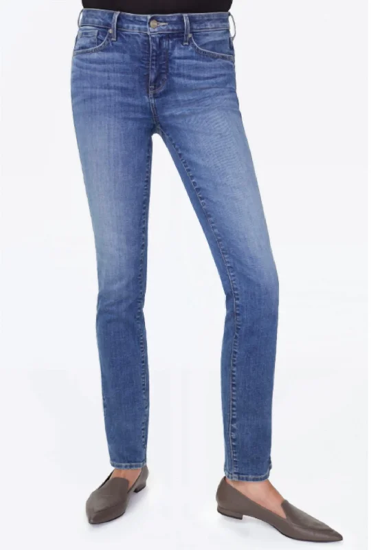 Sheri Slim Jean In Alton Wash Comfortable Distressed Straight-Leg Jeans