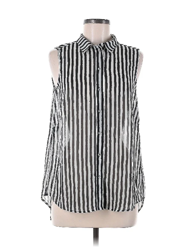 Sleeveless Blouse Feminine Tie Blouse