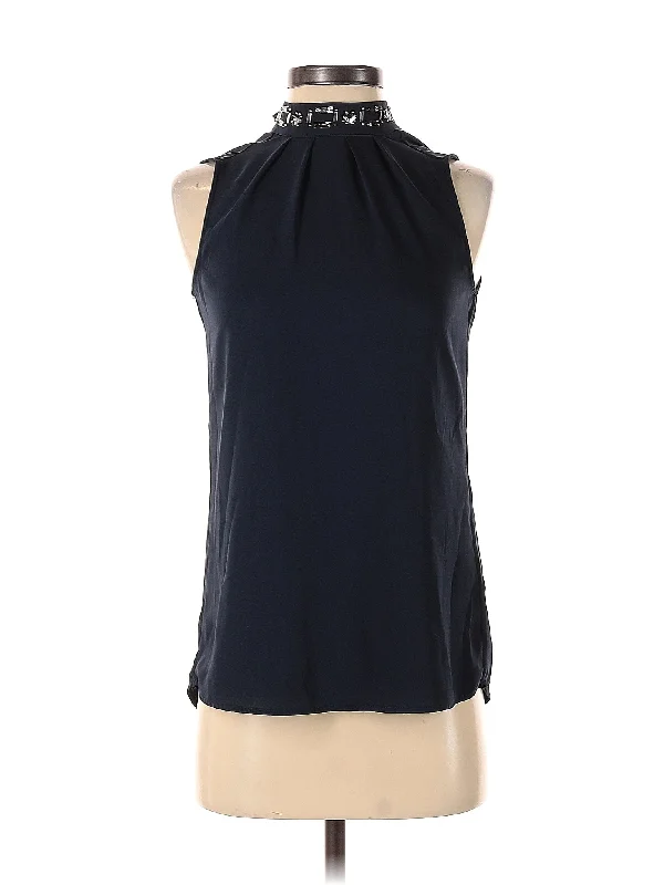 Sleeveless Blouse Feminine Tie Blouse