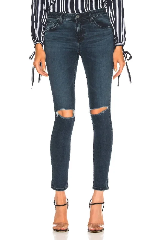 The Legging Ankle Jeans In Ethereal Fashionable White Denim Jeans