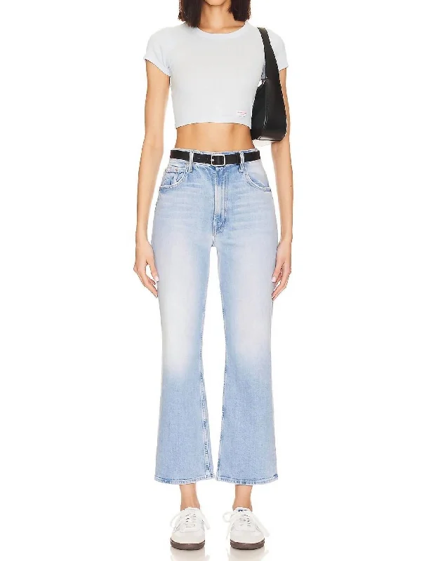 The Scooter Ankle Jeans In Don't Be A Square Comfortable Dark Wash Jeans