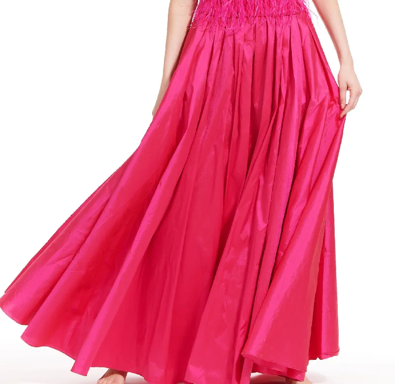 Watermelon Taffeta Ballgown Skirt leather skirt sleek