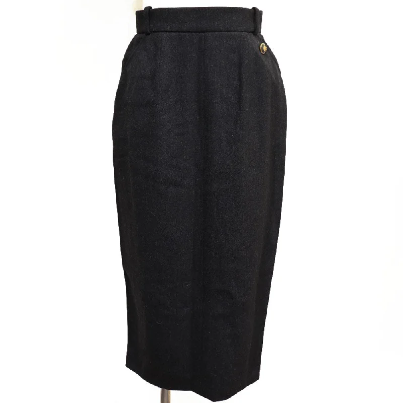 Chanel Wool Skirt Coco Mark 93A seamless skirt comfort