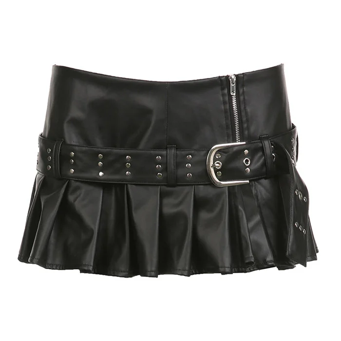 Danger Zone Leather Micro Skirt corduroy skirt cozy