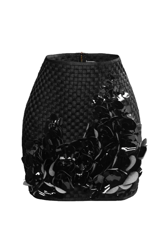 Nirvana floralle black bondage skirt wrap skirt elegant