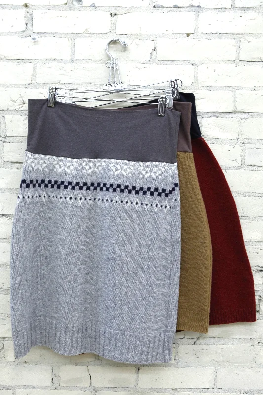 M/L Sweater Skirts midi skirt versatile