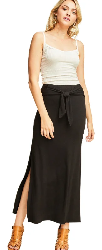 All Occasion Maxi Skirt, Black velvet skirt plush