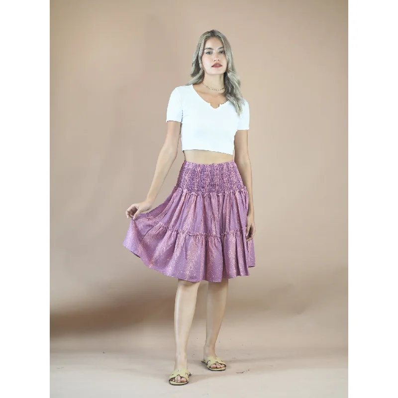 Peacock Feather Women's Skirt in Pink SK0090 020015 05 chiffon skirt lightweight