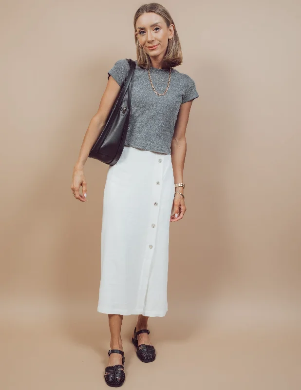 Reagan Midi Skirt asymmetrical skirt cut