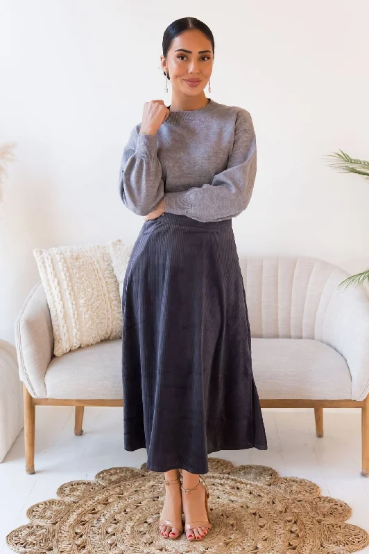 Smooth As Velvet Cord Skirt velvet skirt plush